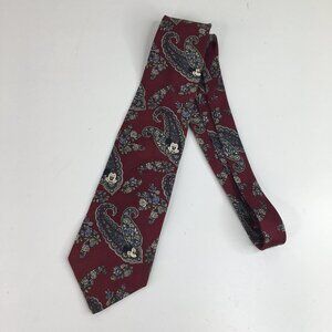 Disney Mickey Mouse Paisley Print 100% Silk Tie
